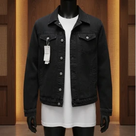 کت جین ذغالی سیر مردانه تنخور اسپرت