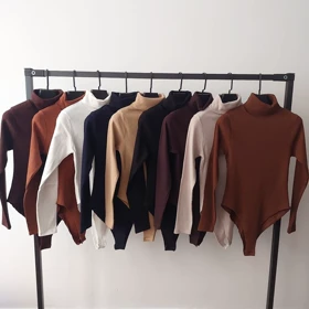 بادی یقه اسکی آستین بلند