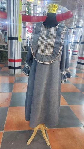 پیراهن زنانه مخمل کبریتی