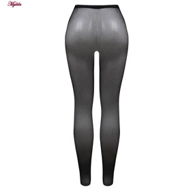 جوراب شلواری زنانه مدل پنجره ای مشکی کد 4624-159