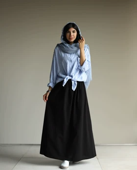 دامن پرمون Black