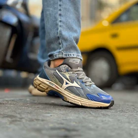 کتانی میزونو طوسی سرمه ای بزرگپا کد 6788