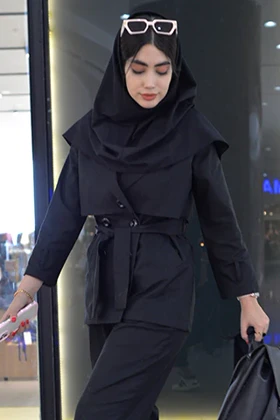 ترنج کت زنانه ریچ کت مشکی کد(7118)