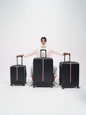 مجموعه 3 عددی چمدان رزمری مدل Rose Merry RL-203-3J_Black