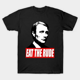 تیشرت Hannibal | تیشرت هانیبال طرح EAT THE RUDE کد 121007