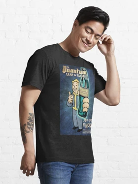 تیشرت طرح فال اوت | Nuka Cola Quantum Poster Essential T-Shirt کد 223749