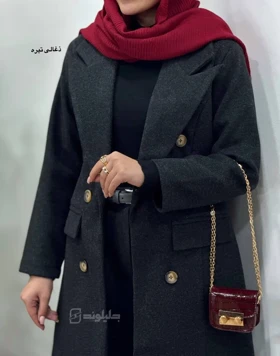 پالتو فوتر آستردار بلند راحیل 1