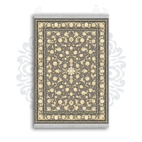 *جدید* فرشینه از جنس پارچه شانل مخمل ترک طرح فانتزی برند دفه کد 96