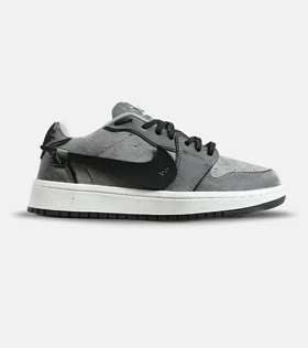 کفش کتانی مردانه و زنانه طوسی مشکی NIKE jordan 1