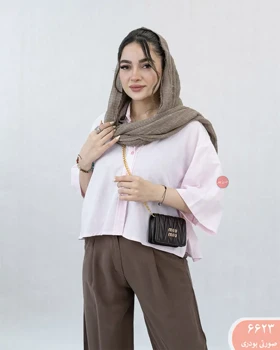 شومیز کراپ مایا 6623