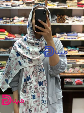 شال نخی طرح lv