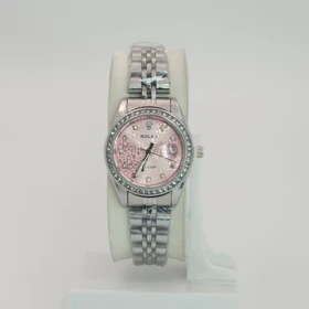 ساعت مچی زنانه رولکس Rolex با موتور کواتز و تاریخ دار