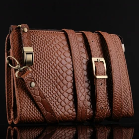 کیف دوشی و دستی زنانه چرم یلسان مدل آیسل کد 015-BPY (عسلی)