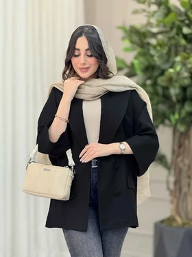 مانتو چهار دکمه آستین پاکتی