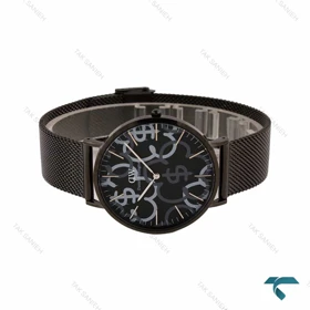 ساعت دنیل ولینگتون مردانه حصیری مشکی صفحه دلار DW-6826-G
