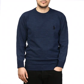 پلیور بافت یقه گرد مردانه مدل 6598511