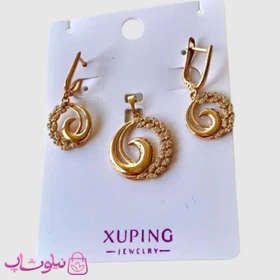 نیم ست زنانه ژوپینگ طرح دایره پرنگین کد 4981