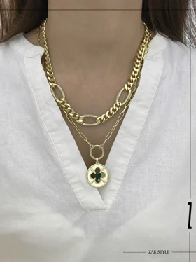 گردنبند تک قلب زمردی