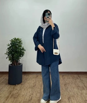 مانتو لینن گلدوزی تن آرا