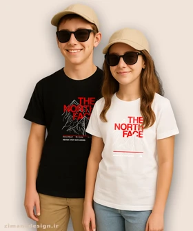 تیشرت بچگانه طرح کوه نوردی the north face کد 1071