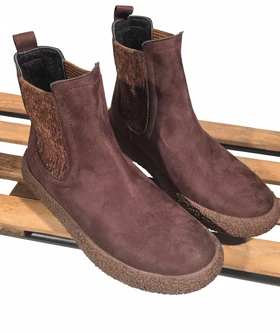 نیم بوت دوکش ساده زیره برفی 403