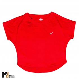 تیشرت آستین کیمونو زنانه نایک کد 0534 (قرمز)