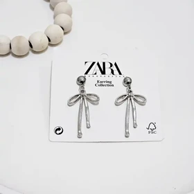 گوشواره پاپیون آویزدار (Bow Shape)