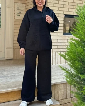 ست هودی شلوار فیتیله 6829