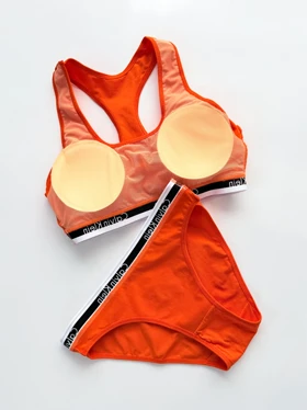 ست نیم‌تنه کاپ‌دار و شورت اسلیپ نخ پنبه کلوین کلاین Calvin Klein