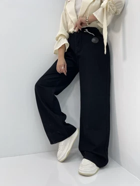 شلوار جین بگ زنانه کمر کش