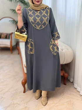 پیراهن طلاکوب ستیا کد 50242