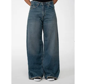 شلوار جین واید لگ قد 110 زنانه CL3203