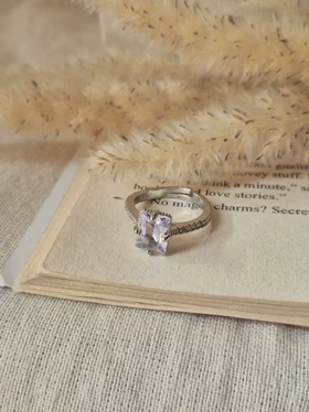 انگشتر جواهری فری سایز مستطیلی