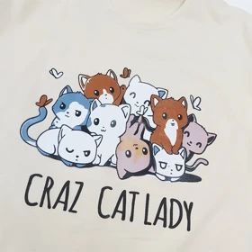 تیشرت باکسی زنانه CAT