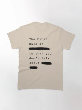 تیشرت فایت کلاب تیشرت Fight Club طرح The First Rule
