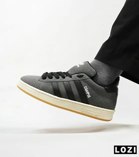 کفش کتانی مردانه طوسی مشکی ADIDAS Campus