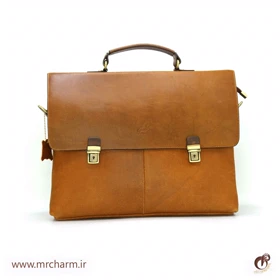 کیف اداری مردانه چرم بافت دار mrch30054
