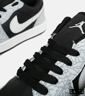 کفش کتانی مردانه و زنانه مشکی طوسی NIKE jordan 1