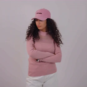 بافت یقه شیشه اییM (صورتی)