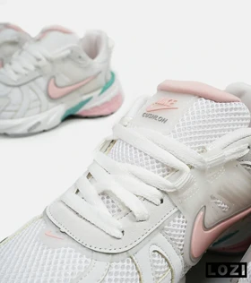 کفش کتانی زنانه سفید صورتی Nike cushlon