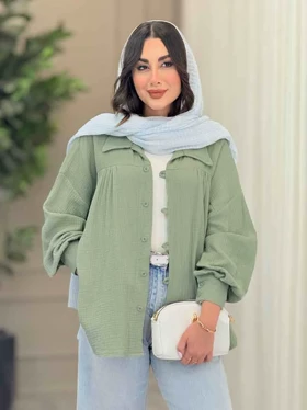 مانتو چین‌دار پایین هلال
