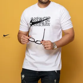 تیشرت مردانه زارا NIKE رنگ سفید آسیتن کش