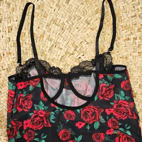 لباس خواب فنردار گل‌دار کد 3193