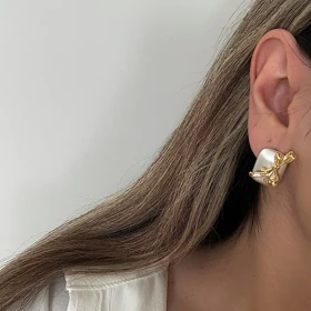 گوشواره مرواریدی مینیمال ظریف کد 485