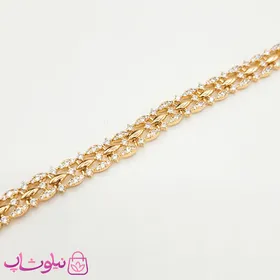 دستبند زنانه ژوپینگ طرحدار پرنگین کد 4492