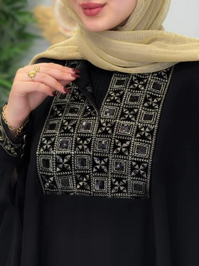 2098-عبایی سوزن دوزی