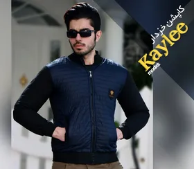 کاپشن خزدار مدل kaylee (سورمه ای)