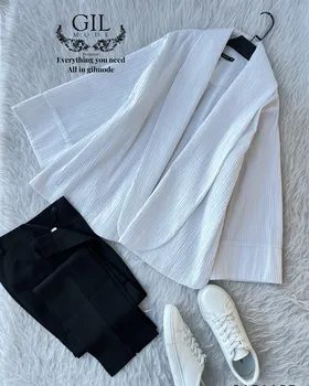 کت ژاکارد میله‌ای