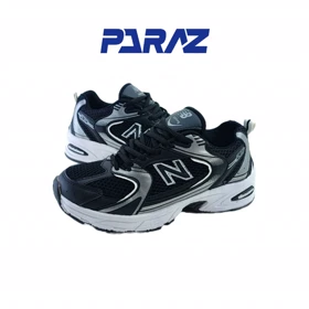 کفش اسپرت زنانه و پسرانه مدل نیوبالانس 530 new balance مشکی سفید کد 615