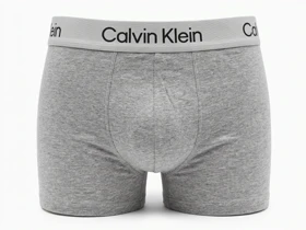 شورت مردانه نیمپا کلوین کلاین (Calvin Klein) رنگ طوسی ملانژ – پک 3 عددی سایز بزرگ 2XL و 3XL